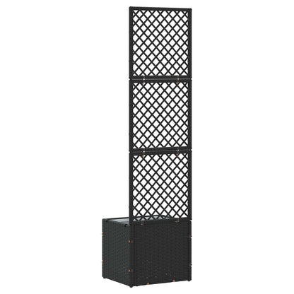 vidaXL Garten-Pflanzgefäß Schwarz 35 x 30 x 135 cm Metall