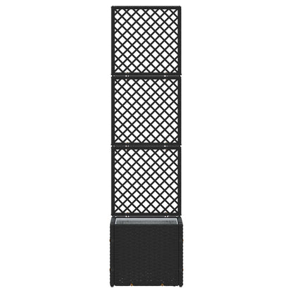 vidaXL Garten-Pflanzgefäß Schwarz 35 x 30 x 135 cm Metall