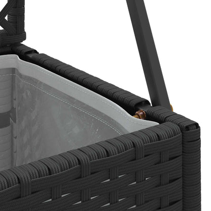 vidaXL Garten-Pflanzgefäß Schwarz 70 x 30 x 135 cm Metall