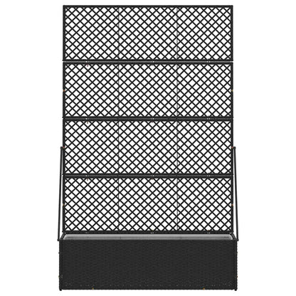 vidaXL Garten-Pflanzgefäß Schwarz 105 x 30 x 170 cm Metall