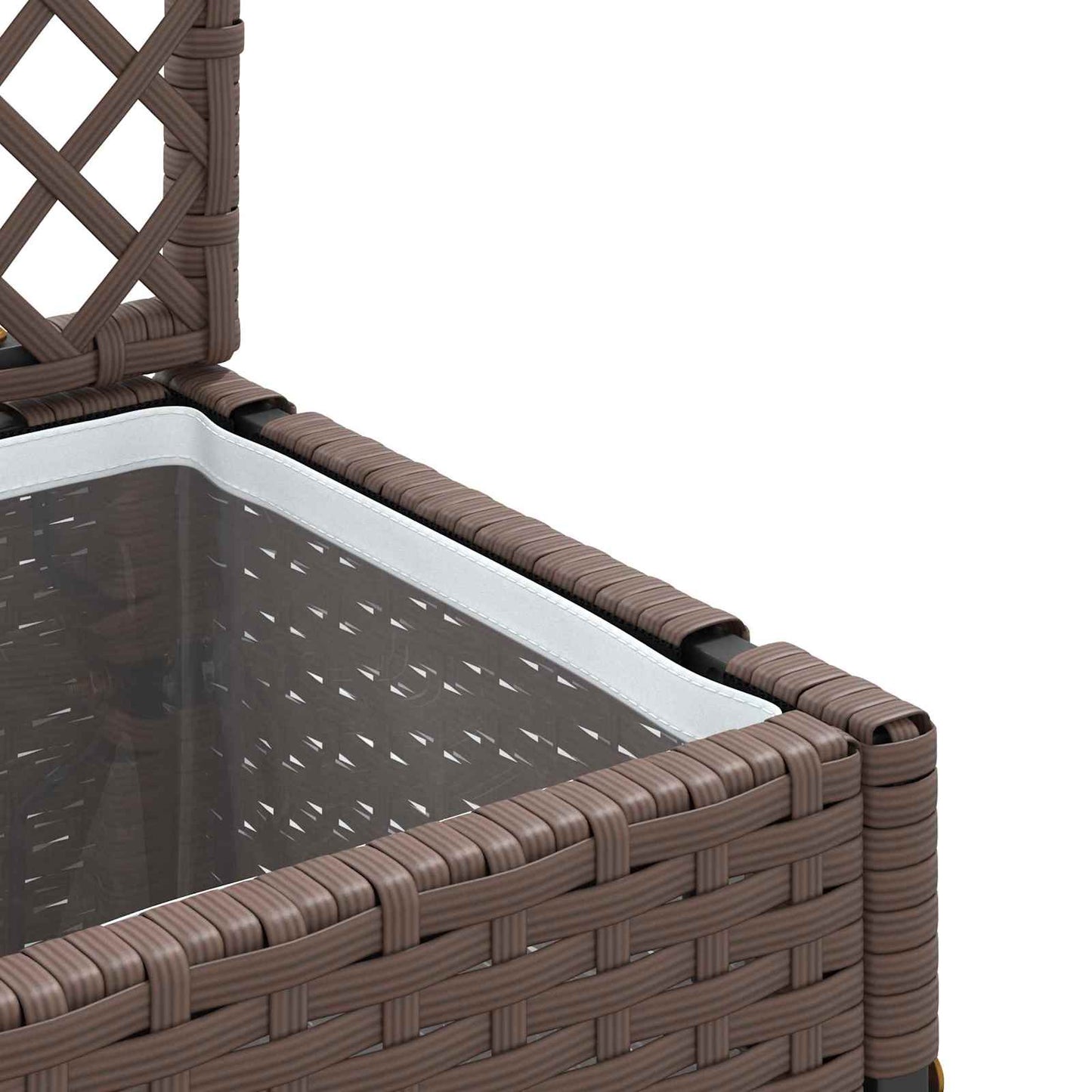vidaXL Garten-Pflanzgefäß Braun 35 x 30 x 135 cm Metall