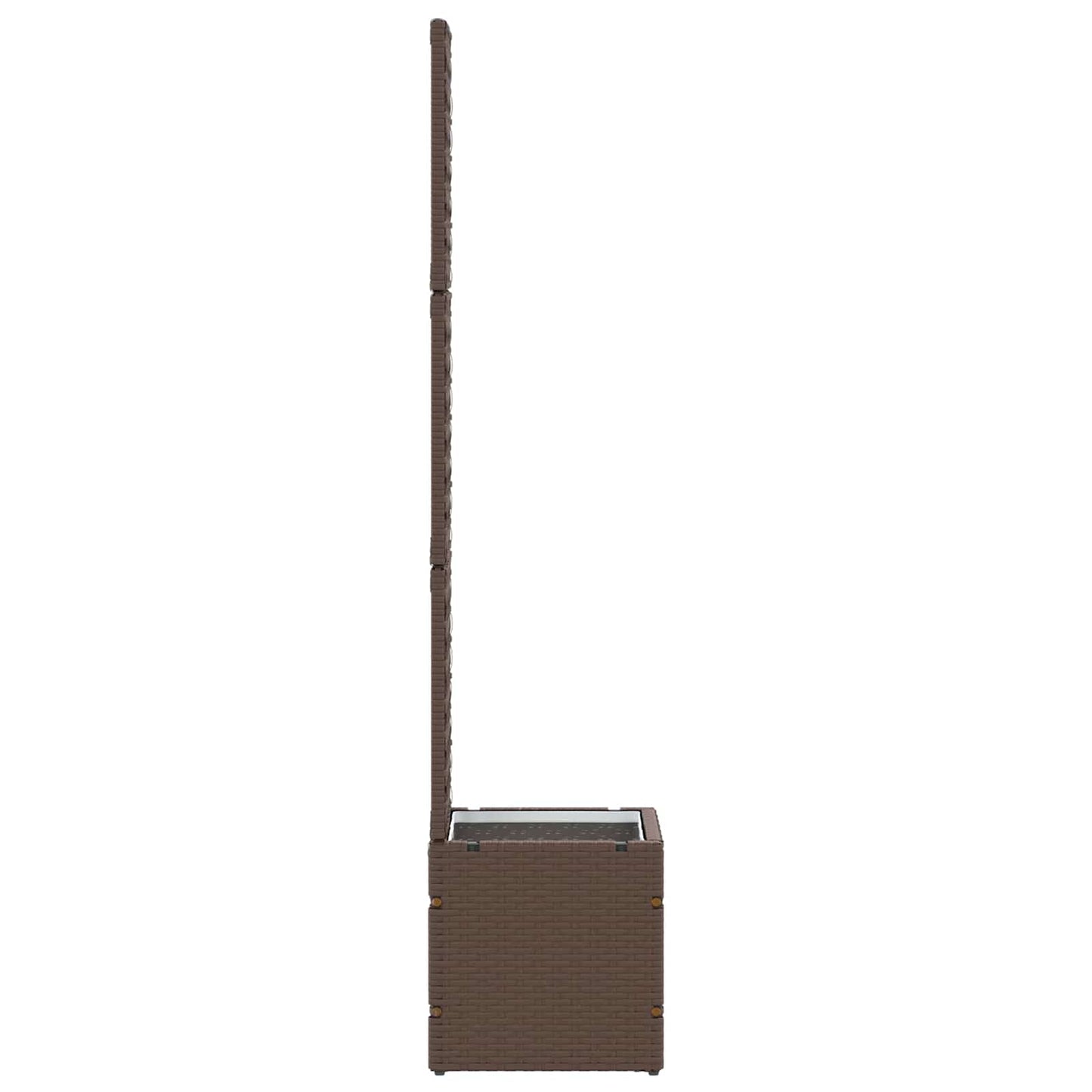 vidaXL Garten-Pflanzgefäß Braun 35 x 30 x 135 cm Metall