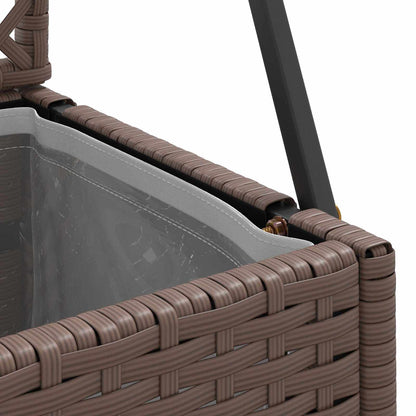 vidaXL Garten-Pflanzgefäß Braun 70 x 30 x 135 cm Metall