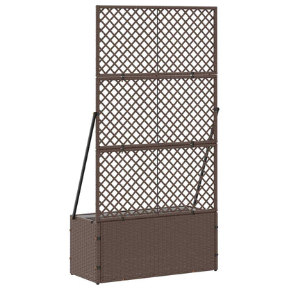 vidaXL Garten-Pflanzgefäß Braun 70 x 30 x 135 cm Metall