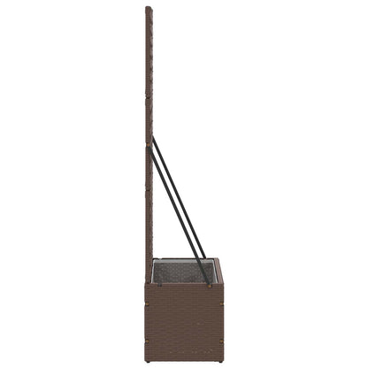 vidaXL Garten-Pflanzgefäß Braun 70 x 30 x 135 cm Metall