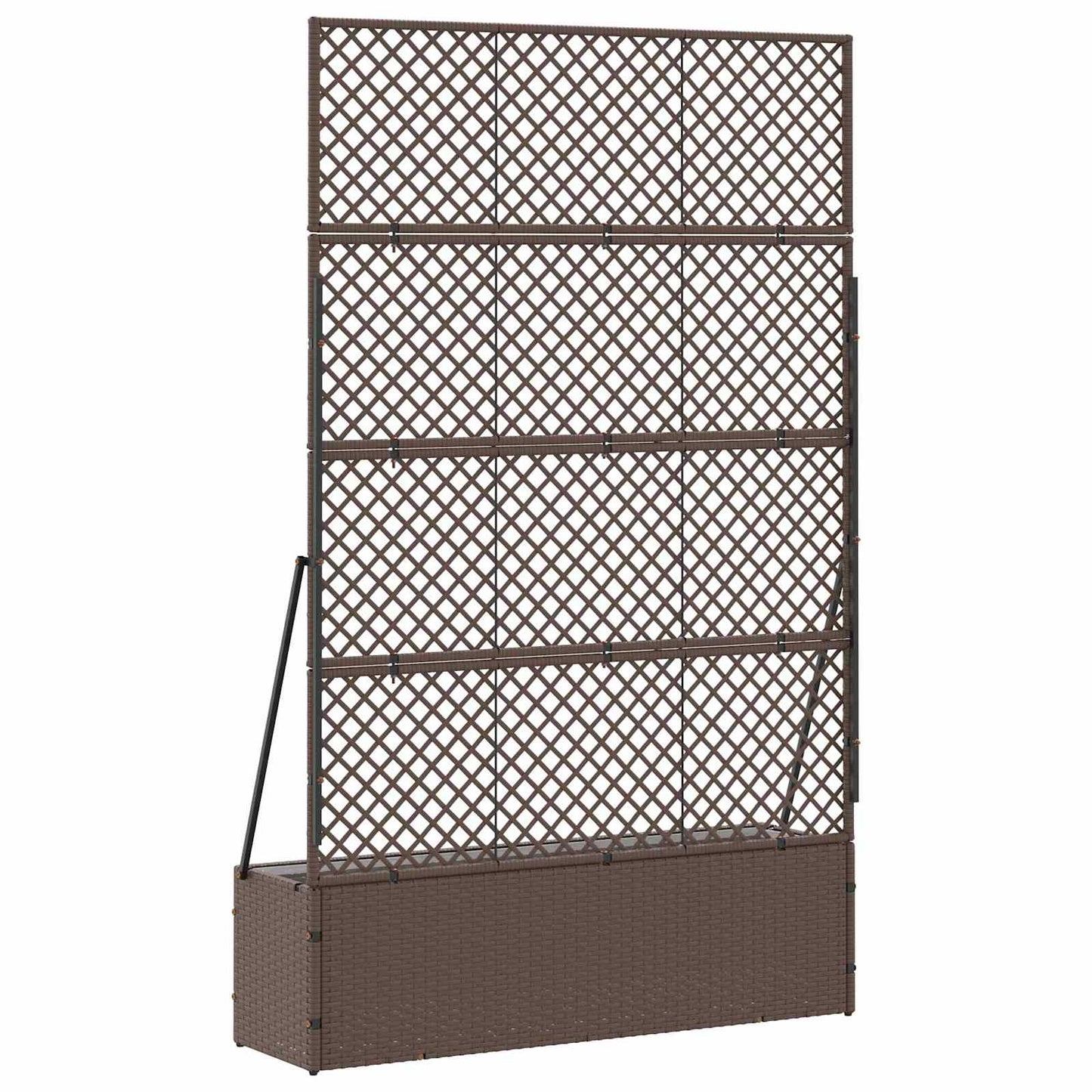 vidaXL Garten-Pflanzgefäß Braun 105 x 30 x 170 cm Metall