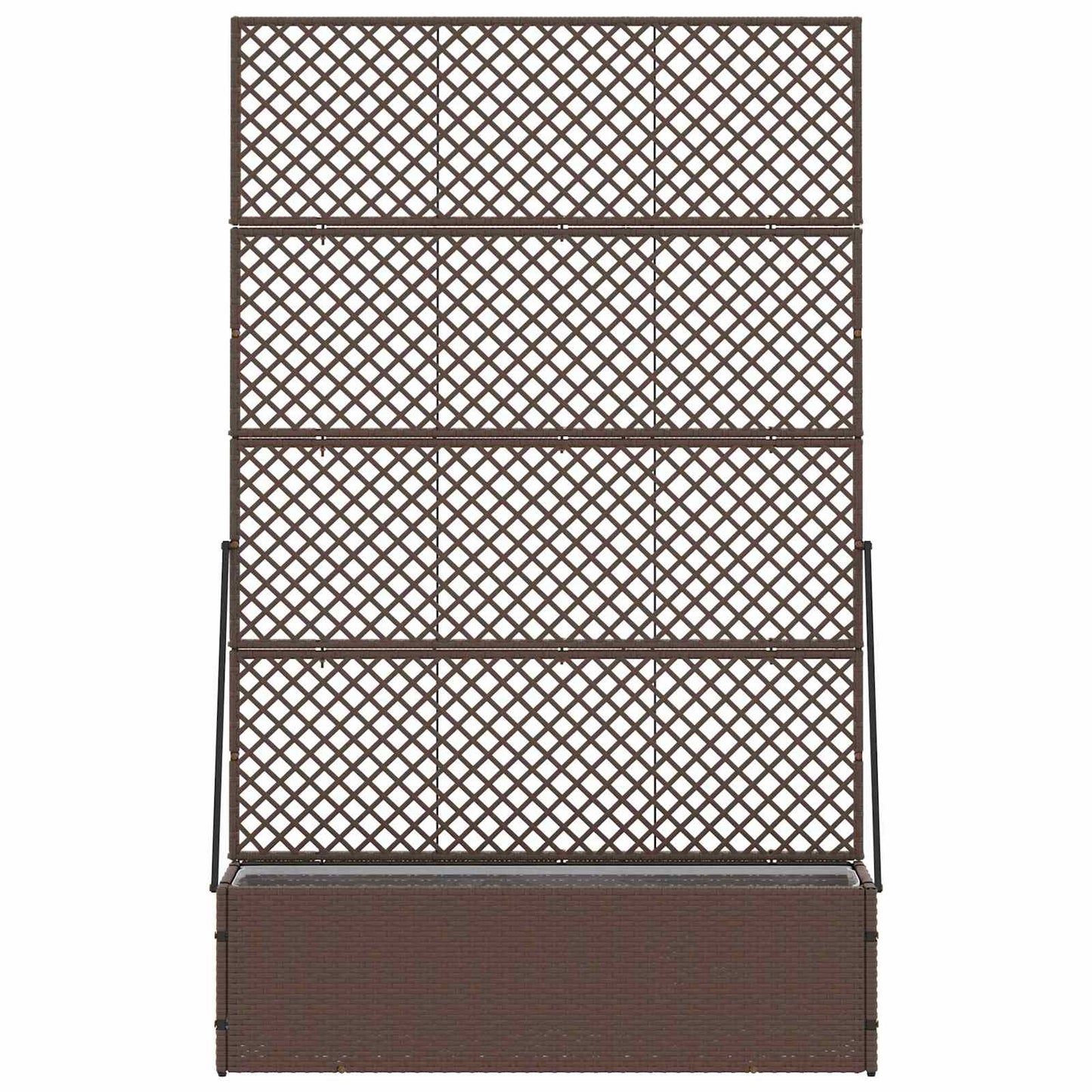 vidaXL Garten-Pflanzgefäß Braun 105 x 30 x 170 cm Metall