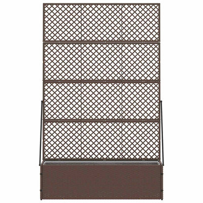 vidaXL Garten-Pflanzgefäß Braun 105 x 30 x 170 cm Metall