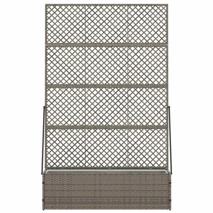 vidaXL Garten-Pflanzgefäß Grau 105 x 30 x 170 cm Metall
