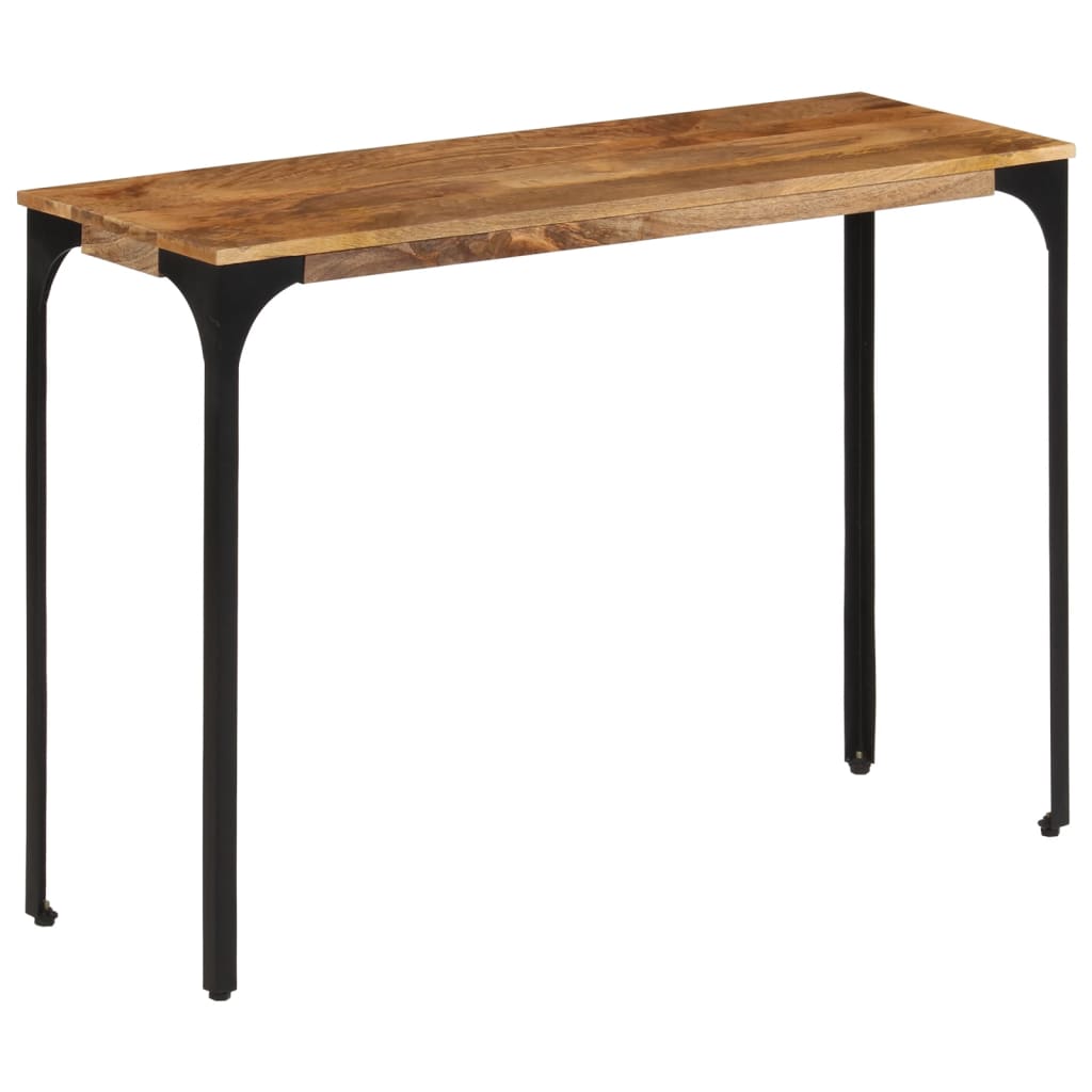 vidaXL Konsolentisch Braun 110x35x76 cm Massivholz Mango und Eisen