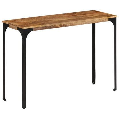 vidaXL Konsolentisch Braun 110x35x76 cm Massivholz Mango und Eisen