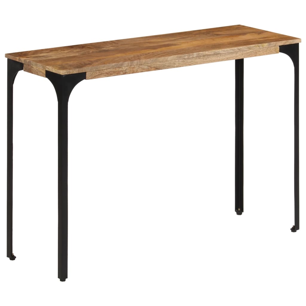 vidaXL Konsolentisch Braun 110x35x76 cm Massivholz Mango und Eisen