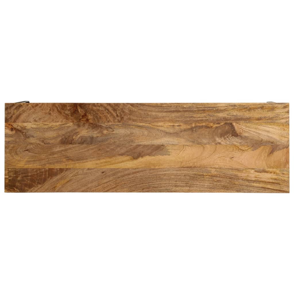 vidaXL Konsolentisch Braun 110x35x76 cm Massivholz Mango und Eisen
