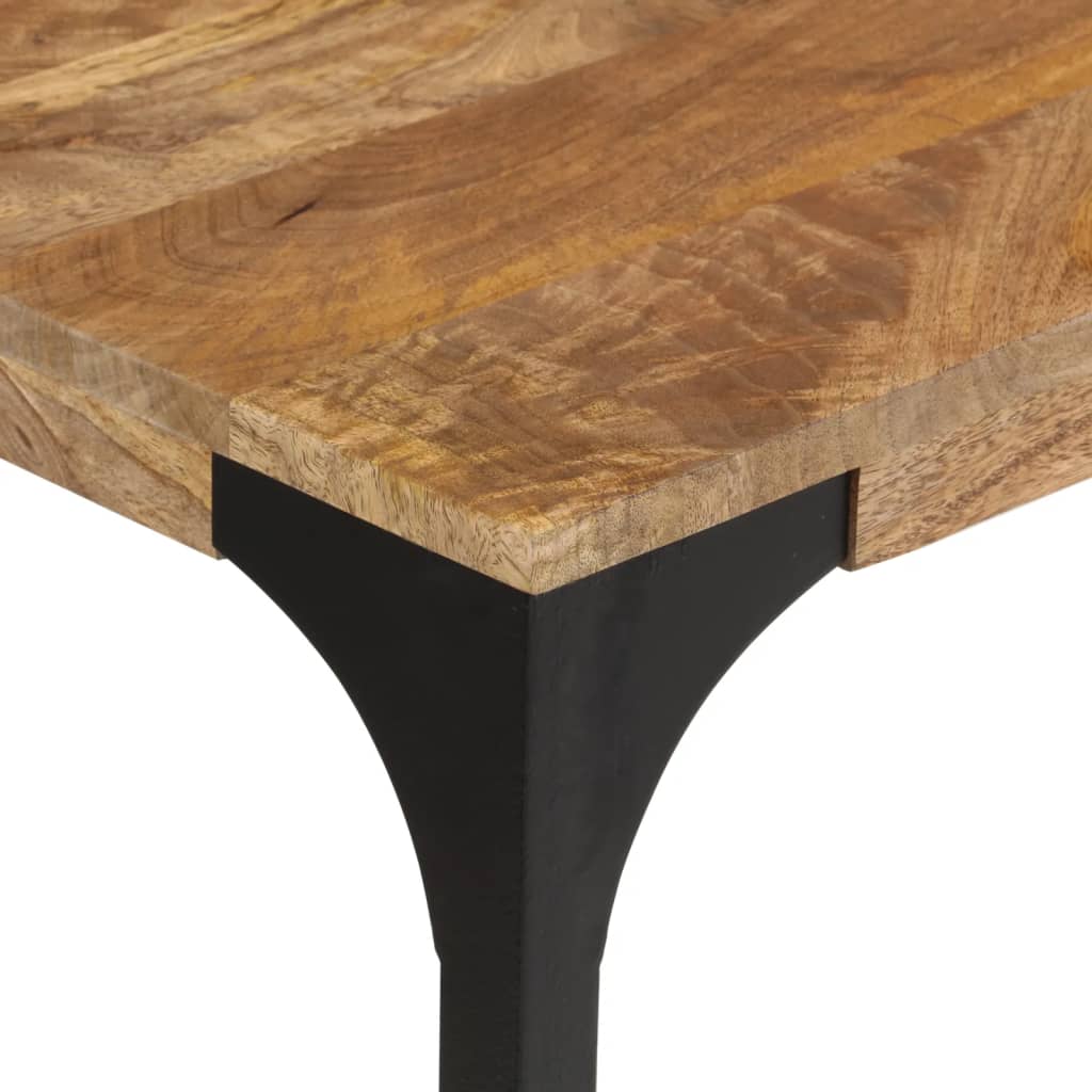 vidaXL Konsolentisch Braun 110x35x76 cm Massivholz Mango und Eisen