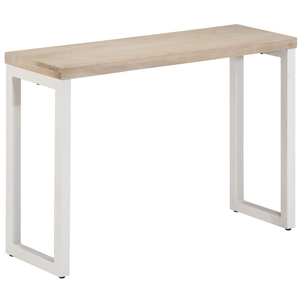 vidaXL Konsolentisch Braun 110x35x76 cm Massivholz Mango und Eisen