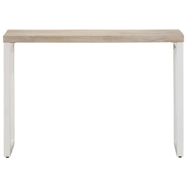 vidaXL Konsolentisch Braun 110x35x76 cm Massivholz Mango und Eisen