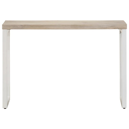 vidaXL Konsolentisch Braun 110x35x76 cm Massivholz Mango und Eisen