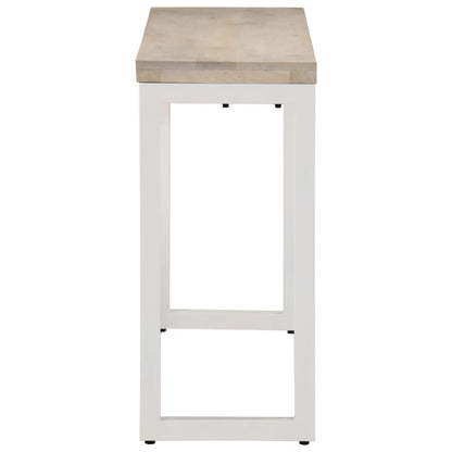 vidaXL Konsolentisch Braun 110x35x76 cm Massivholz Mango und Eisen