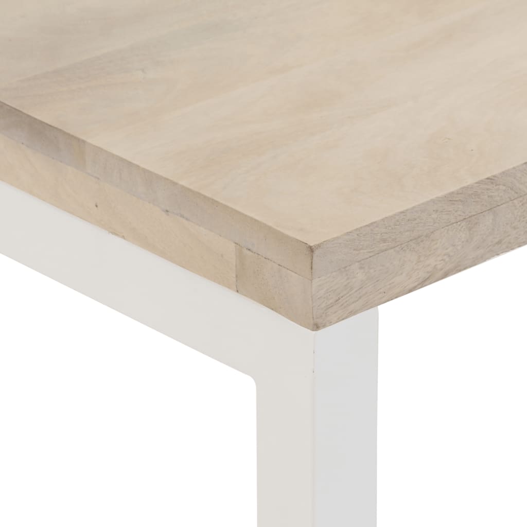 vidaXL Konsolentisch Braun 110x35x76 cm Massivholz Mango und Eisen