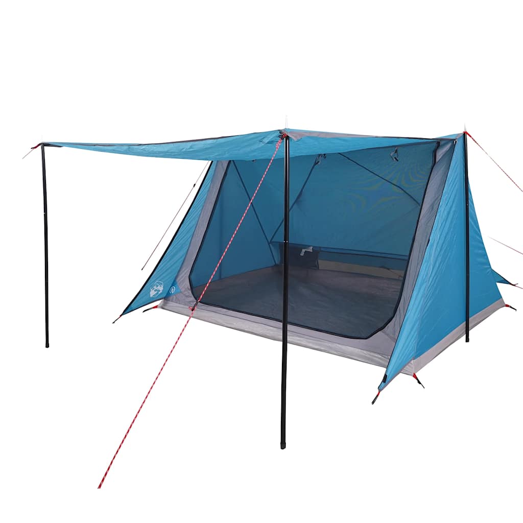vidaXL Campingzelt 2 Personen Blau Wasserfest