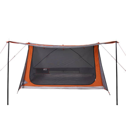 vidaXL Campingzelt 2 Personen Grau und Orange Wasserfest