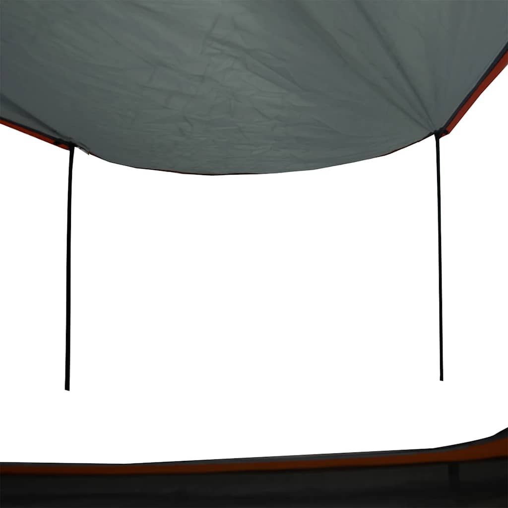 vidaXL Campingzelt 2 Personen Grau und Orange Wasserfest