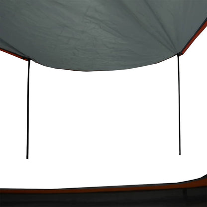 vidaXL Campingzelt 2 Personen Grau und Orange Wasserfest