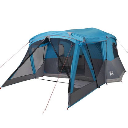 vidaXL Campingzelt mit Vorzelt 4 Personen Blau Wasserdicht