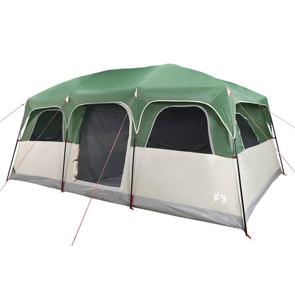 vidaXL Tente familiale pour 10 personnes Verte Imperméable