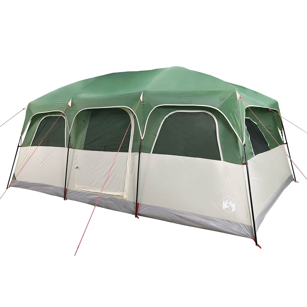 vidaXL Tente familiale pour 10 personnes Verte Imperméable