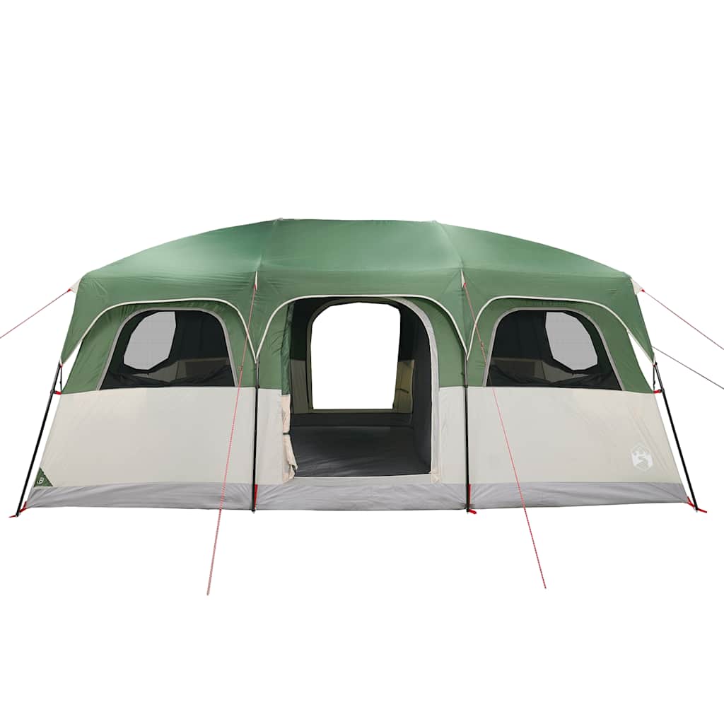 vidaXL Tente familiale pour 10 personnes Verte Imperméable