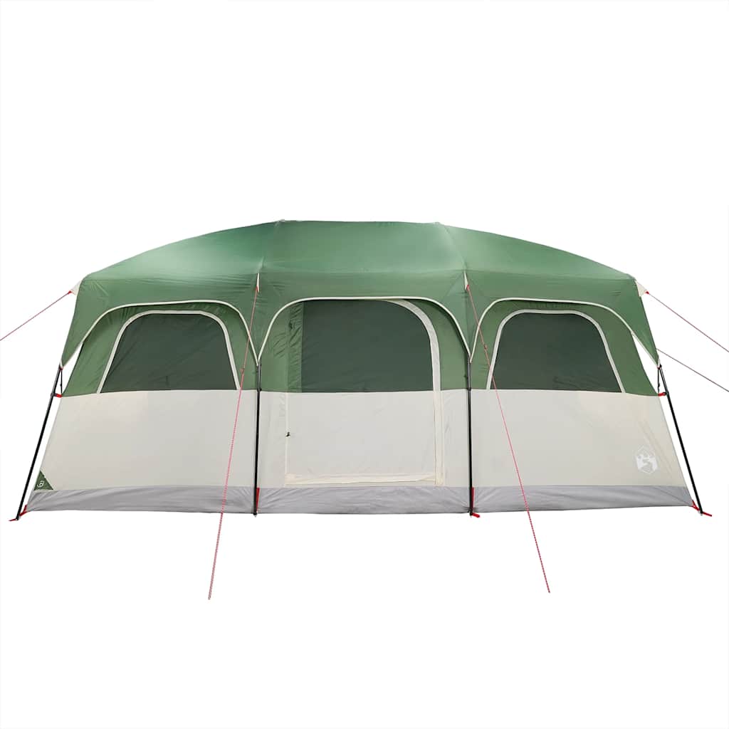 vidaXL Tente familiale pour 10 personnes Verte Imperméable