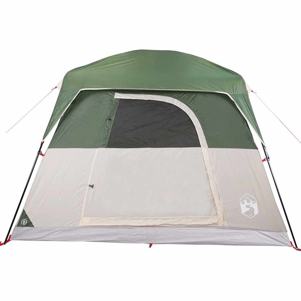 vidaXL Campingzelt 4 Personen Grün Wasserdicht