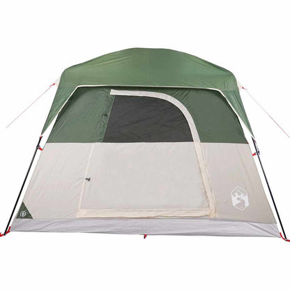 vidaXL Campingzelt 4 Personen Grün Wasserdicht