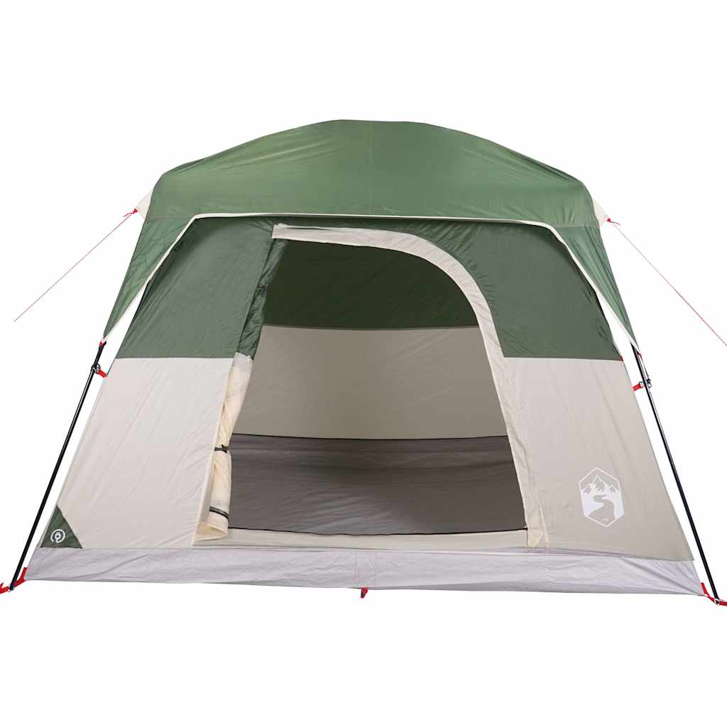 vidaXL Campingzelt 4 Personen Grün Wasserdicht