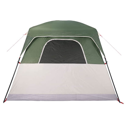 vidaXL Campingzelt 4 Personen Grün Wasserdicht