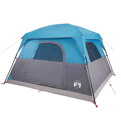 vidaXL Campingzelt 4 Personen Blau Wasserdicht