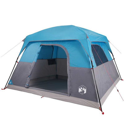 vidaXL Campingzelt 4 Personen Blau Wasserdicht