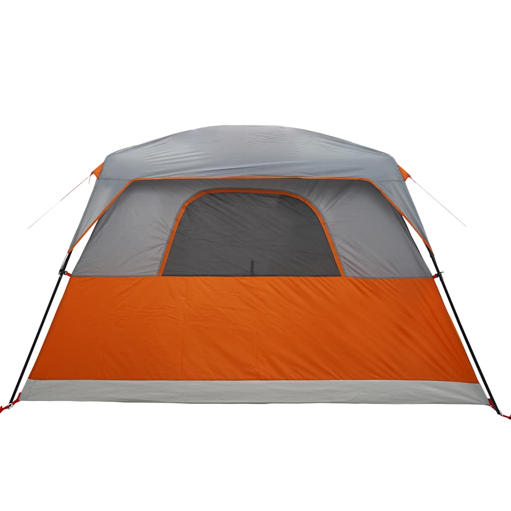 vidaXL Campingzelt 4 Personen Orange Wasserdicht