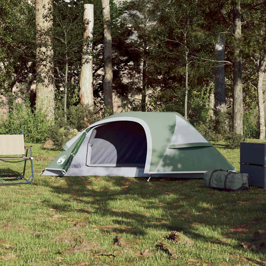 vidaXL Kuppel-Campingzelt 1 Person Grün Wasserdicht