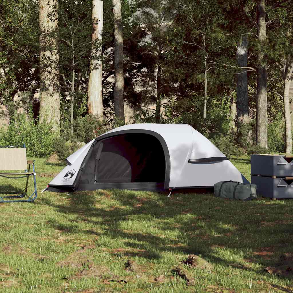 vidaXL Kuppel-Campingzelt 1 Person Weiß Verdunkelt Wasserdicht