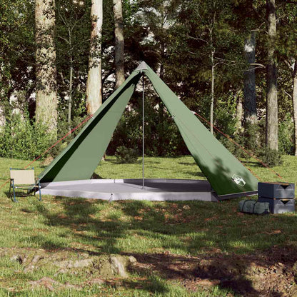 vidaXL Tipi-Familienzelt 8 Personen Grün Wasserdicht