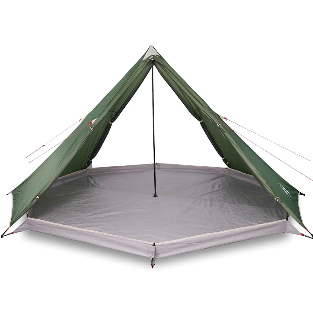 vidaXL Tipi-Familienzelt 8 Personen Grün Wasserdicht