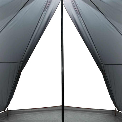 vidaXL Tipi-Familienzelt 8 Personen Grau und Orange Wasserdicht