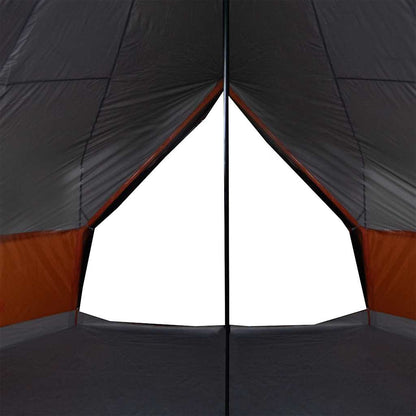 vidaXL Tipi-Familienzelt 6 Personen Grau und Orange Wasserdicht