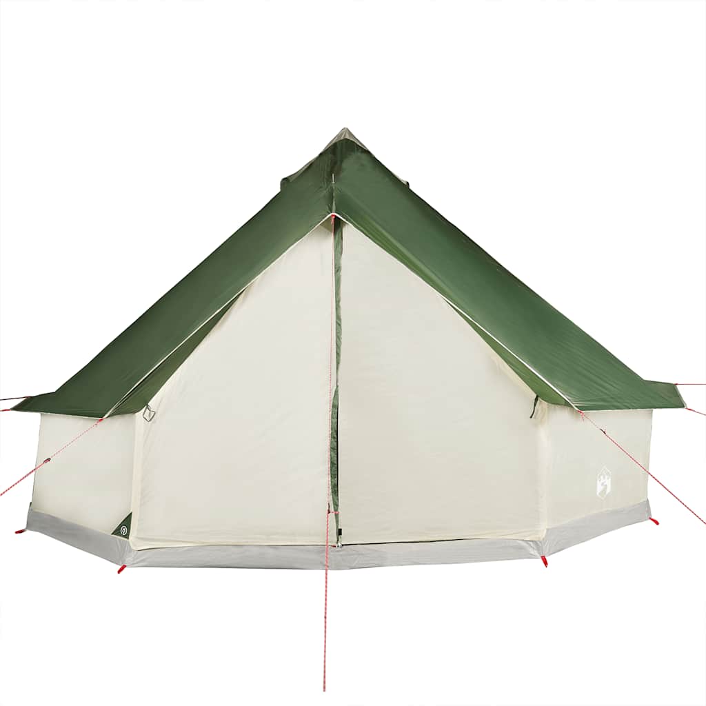 vidaXL Tipi-Familienzelt 10 Personen Grün Wasserdicht