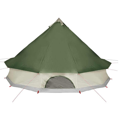 vidaXL Tipi-Familienzelt 10 Personen Grün Wasserdicht