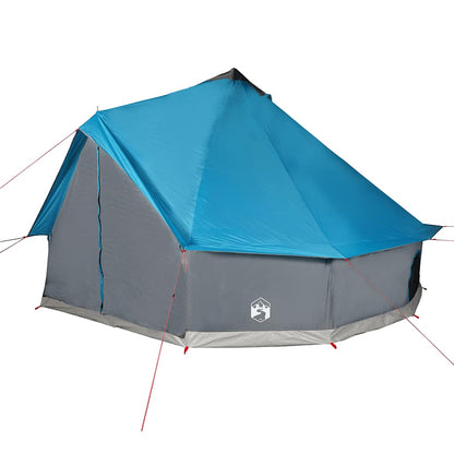 vidaXL Tipi-Familienzelt 10 Personen Blau Wasserdicht