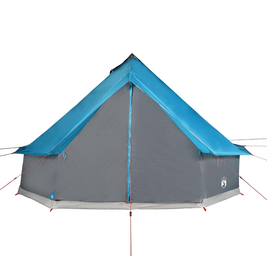 vidaXL Tipi-Familienzelt 10 Personen Blau Wasserdicht