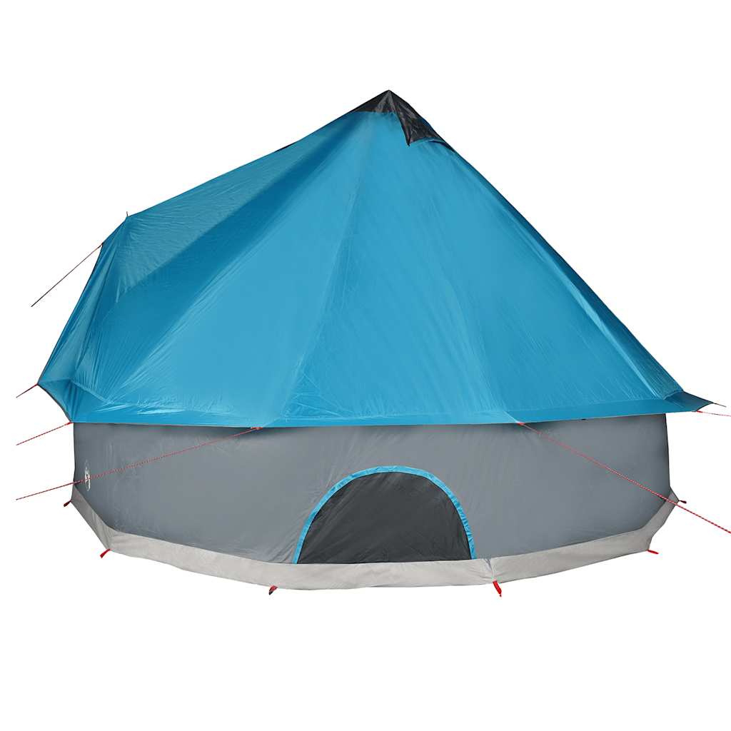vidaXL Tipi-Familienzelt 10 Personen Blau Wasserdicht